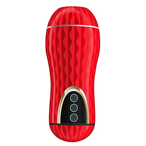 YYMSG Medical Silicone Pistǒn Cup Male Sucker Toy Men Adullt Toys Six Toys (Color : Red)