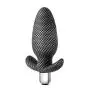 Platinum Premium Silicone Waterproof Vibrating Carbon Fiber Anal Butt Plug with Narrow Base - Sex Toy for Women - Sex Toy for Men