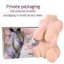 Yundajie TPE Material Realistic Full Size Women Body Love Torso Men Male Fun Toy Lifelike 3D Adult Toys with P?ck?t Pü??e?? 2 Soft Entries (Color : Skin)