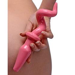 Master Series Pig Tail Butt Plug, Pink