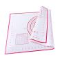 BESTONZON Kitchenware Pastry Mat, Silicone Baking Mat With Measurements,Non Stick Non Slip Pastry Rolling Mat,for Kitchen(40 60 Cm,Red)