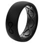Groove Life - Silicone Ring for Men and Women Wedding or Engagement Rubber Band with Lifetime Coverage, Breathable Grooves, Comfort Fit, and Durability - Original Solid
