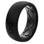 Groove Life - Silicone Ring for Men and Women Wedding or Engagement Rubber Band with Lifetime Coverage, Breathable Grooves, Comfort Fit, and Durability - Original Solid