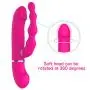 KUKALE Víbrátor Tóy 2 in 1 G Spotter Rábbitt An?l Víbrátor with 7 Modes for Silicone Waterproof Rechargeable