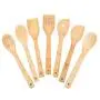 Healthy Bamboo Utensil Set,Wooden Cooking Spoons and Spatulas,Kitchen Tools,Perfect for Nonstick Pan and Cookware (Bamboo)