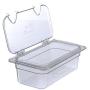 Carlisle 3066107 StorPlus Third Size Food Pan, Polycarbonate, 4" Deep, Clear