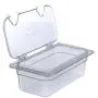 Carlisle 3066107 StorPlus Third Size Food Pan, Polycarbonate, 4" Deep, Clear