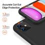 TORRAS Liquid Silicone iPhone 11 Case, Full Covered Shockproof Protection Slim Rubber Cover with Microfiber Cushion Phone Case for iPhone 11 6.1 inch (2019), Black