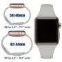 Zekapu Sport Band Compatible for Apple Watch 38mm 42mm 40mm 44mm, Soft Silicone Narrow Slim Sport Replacement Wristband for iWatch Series 5, Series 4, Series 3, Series 2, Series 1 Women