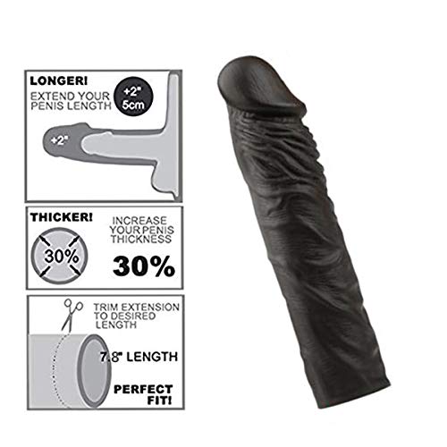 Silicone Cóndom Reusable Pênnís Sleeve Enlargement Toys for Men Chástity Clítoris Stímulator Pênnís Rings-768
