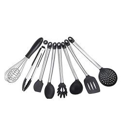 IronFizz897 Pot Spoon Set Kitchenware 8 - Piece Set Silicone Spatula Scraper Spoon Colander Baking Cooking Tools Kitchen Tools Gadgets Bakeware