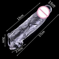 Silicone penile Condom Expander expands Male Chastity Toys Lengthen Cock Sleeves Dick Socks Reusable Condoms- New and HIGH Quality,