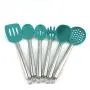 JunbosiKitchenware Spatula Set Non-Stick Pan Silicone Shovel Soup Spoon Fishing Fence Scoop Silicone Kitchenware Six-Piece Set