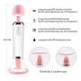 Hands-Free Heating 4 in 1 Vibratoir Medical Grade Silicone Massage Toys with 12 Powerful Vibration Modes Personal Massager Waterproof Rechargeable Play Love Real Touch Feeling
