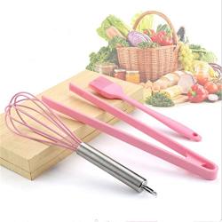 SONGLIN Pink Kitchenware Scraper Non-stick Silicone Shovel Bakery Kit Baking Set 6 Pieces Kit Kitchenware