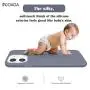 PCGAGA iPhone 11 Silicone Case, Soft Touch Silicone Case for iPhone 11, Full Covered Silicone Case, Slim Protective Phone Cases Compatible with iPhone 11 6.1" (Lavender Gray)
