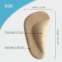 (12 Pieces) Arch Support Shoe Inserts for Flat Feet | Thicken High Arch Support Insoles for Men and Women | Reusable Gel Arch Pads for Plantar Fasciitis