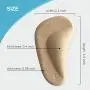 (12 Pieces) Arch Support Shoe Inserts for Flat Feet | Thicken High Arch Support Insoles for Men and Women | Reusable Gel Arch Pads for Plantar Fasciitis