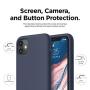 elago iPhone 11 Silicone Case |Jean Indigo| - Premium Liquid Silicone, Raised Lip (Screen & Camera Protection), 3 Layer Structure, Full Body Protection, Flexible Bottom