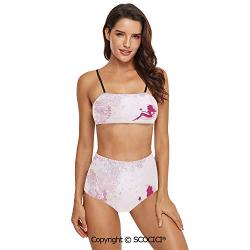 SCOCICI Bikini Swimsuit Swimwear Ethnic Abstract Geometric Forms Tribal Aztec E