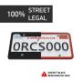 Rightcar Solutions Flawless Silicone License Plate Frame - Rust-Proof. Rattle-Proof. Weather-Proof. - Red