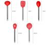 Silicone Kitchenware Stainless Steel Handle Silicone Heat-Resistant Non-stick Cooking Pot Baking Set Kitchen Cookware Tool, Kitchenware