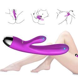 G Spot Rabbit Vibrator for Vagina and Clitoris Stimulation Dildo Vibrator with 7 Powerful Vibration Modes Rechargeable Dual Motor Sex Toys for Women and Couple