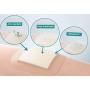 Silicone Foam Dressing with Border Adhesive Waterproof 4&quot*4&quot(10 cm*10 cm) Pack of 10 Square Dressing for Wound Care