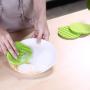 SDBT LT Dishwashing Brush Household Food Grade Dishwashing Brush Round Silicone Multi-Function Dishwashing Brush Fruit and Vegetable Cleaning Soft Decontamination Kitchenware Tableware Brush,Green