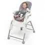 OXO Tot Waterproof Silicone Roll Up Bib with Comfort-Fit Fabric Neck, Gray