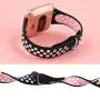GHIJKL Sports Bands Compatible with Fitbit Versa/Versa 2/Versa Lite/Special Edition, Breathble Soft Silicone Narrow Slim Reaplacement Bands Wristband Accessories for Women Men