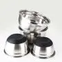 Stainless Steel Mixing Bowl with Ergonomic Non-Slip Silicone Base Professional Kitchenware Soup Bowls，Heat resistant，mixing bowl (Size : S)