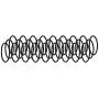 Goody Ouchless Womens Hair Braided Elastic Thick Tie, Black, 27 Count, 4MM for Medium Hair