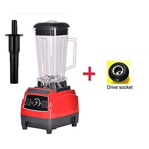 220V/110V 3Hp 2L Commercial Grade Home Professional Smoothies Power Blender Food Mixer Juicer Food Fruit Processor,Red Extra Dirver,Eu Plug