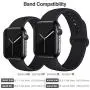 EXCHAR Sport Band Compatible with Apple Watch Band 40mm 38mm 44mm 42mm, Soft Silicone Strap, Replacement Wristband for iWatch Band Series 5 4, Series 3, 2, 1