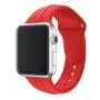 HUANLONG Watch Band 38mm 40mm 42mm 44mm, Soft Silicone Sport Style Iwatch Wristband Compatible for iWatch Strap Series 1/2/3/4(Red 38mm S/M)