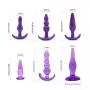 7 Pcs/Set Beginner Anales Trainer Kits,10-Speeds Pocket Vibration for Women,Silicone Comfortable Small Training Expander Purple Insert Toys