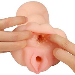 CS-MTZF Sili’Cone Sex Cup M^?assager with Double Hole Tight Woman Vaginal Anus for Men Be’ginners A^dult Toys