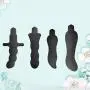 O-GAME 4pcs Amal Plus Vibrantor with 10 Vibraration Mode Silicone Massager Toy for Women Men