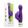 Aria - Lotus Flutter - Sleek 10 Vibrating Functions Butterfly Massager - Clitoral G Spot Dual Stimulating Vibrator - Waterproof - Platinum Silicone - Sex Toy for Women - Sex Toy for Couples (Plum)