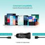 CHOETECH USB C Car Charger, 36W 2-Port Quick Charge 3.0 Power Delivery Type C Car Charger Compatible with iPhone 11/11 Pro/11 Pro Max/XS Max/XS/XR/X/8/8+, Galaxy Note 10/S10/S9/S9+, Pixel, iPad Pro