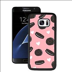 Samsung Galaxy S7 Case,Flexible Soft TPU Cover Shell,Slim Silicone Black Rubber Non-Slip Durable Design Protective Phone Case for Samsung Galaxy S7 -Biscuits