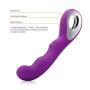 Powerful Silicone Vibrator Rechargeable Multispeed Wireless Portable Wand Adult Massager Toy with 10 Patterns for Body Relaxation-US Shipping