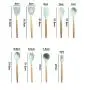 9pcs Silicone Utensils Cooking Utensil Set, Non-Stick Pan, Heat Resistant, Beech Silicone Baking Set, Hygienic, Kitchen, Cooker Cooking, Kitchenware Set.