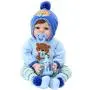 Aori Realistic Baby Doll Lifelike Reborn Baby Boy Doll 22 Inch with Plush Teddy Accessories