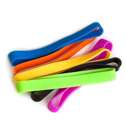 Grifiti Band Joes 6 inch Standard 5 Pack Assorted Colors Long Lasting Silicone Rubber Bands Hot Cold UV Outdoor Resistant Cooking Books Game Boxes Wrapping Dundling