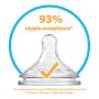 Dr. Browns Options+ Wide-Neck Glass Baby Bottles, 5 Ounce, 3 Count