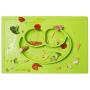 ezpz Happy Mat - One-Piece Silicone placemat + Plate (Lime)