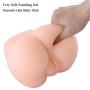 3D Realistic Pussy Ass Masturbator for Couples Male, Hismith Lifesize Vagina Anal Butt Love Doll Sex Toy with Two Strings of Stimulation Pearls (Pussy with Stimulation Pears)