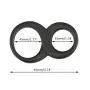 Dayloveme 8 Shape Silicone Double Co-ck Rings Adult S-ex Toys for Men